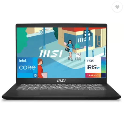 MSI Modern 14 Intel Core i5 13th Gen 1335U - (8 GB/512 GB SSD/Windows 11 Home)